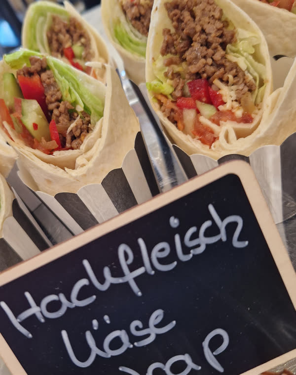Hackfleisch-Käse-Wrap