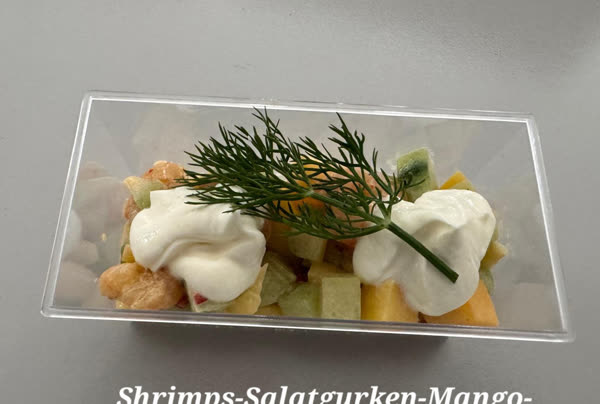 Shrimps-Salatgurken-Mango